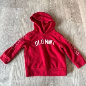 Old Navy Red Kids Hoodie Sweatershirt